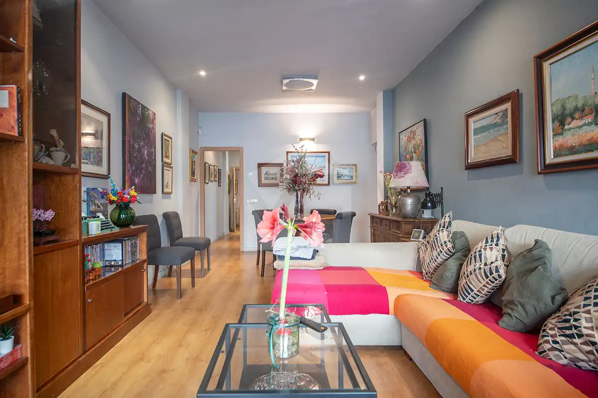 Living room of Flat for sale in Barcelona  with Air Conditioner and Heating