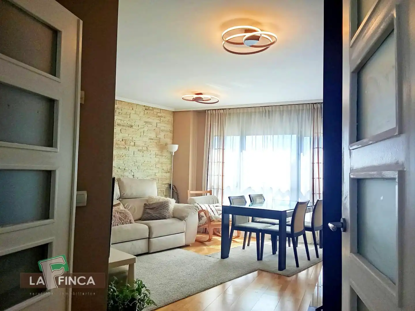 Living room of Flat for sale in Siero  with Heating, Terrace and Storage room