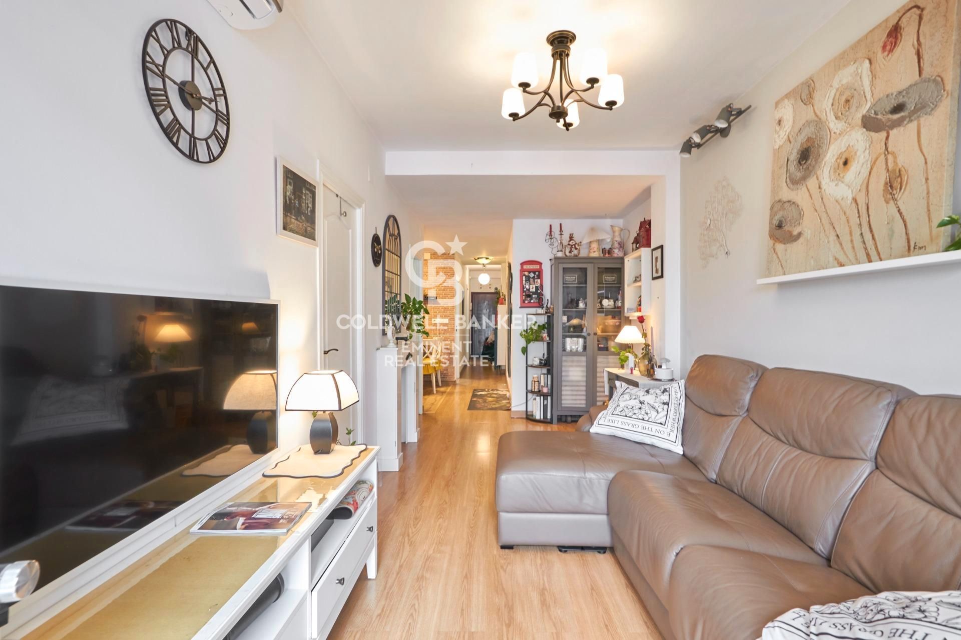 Sala d'estar de Pis en venda en  Barcelona Capital amb Calefacció i Balcó