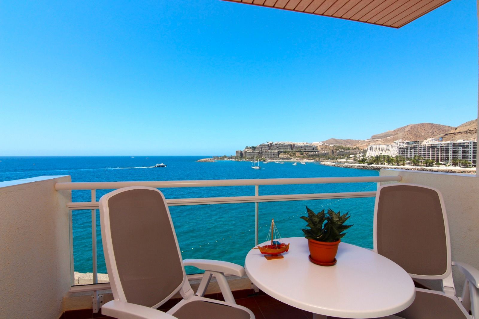 Terrace of Flat to rent in Mogán  with Terrace, Furnished and Microwave
