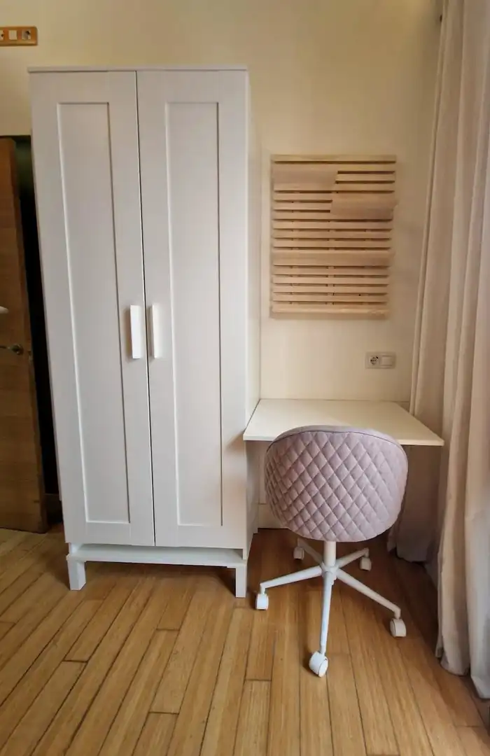 Schlafzimmer von Wohnung zur Miete in Valencia mit Klimaanlage, Heizung und Möbliert