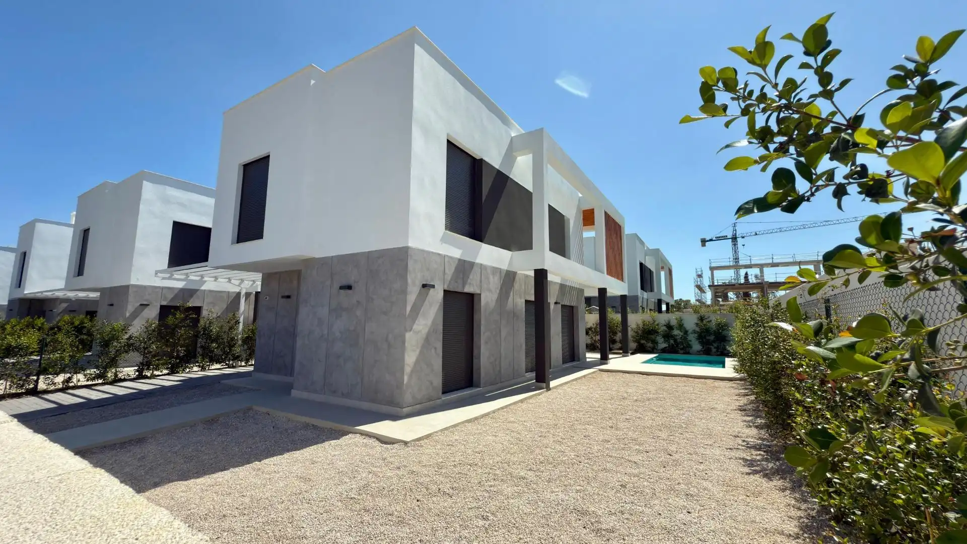 Vista exterior de Casa o chalet en venta en Mutxamel con Aire acondicionado, Jardín privado y Trastero