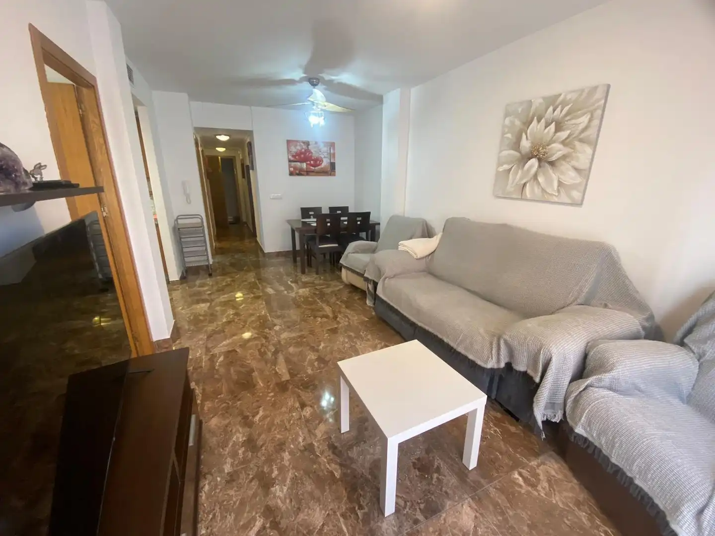 Sala de estar de Apartamento de alquiler en San Pedro del Pinatar con Calefacción, Amueblado y Lavadora