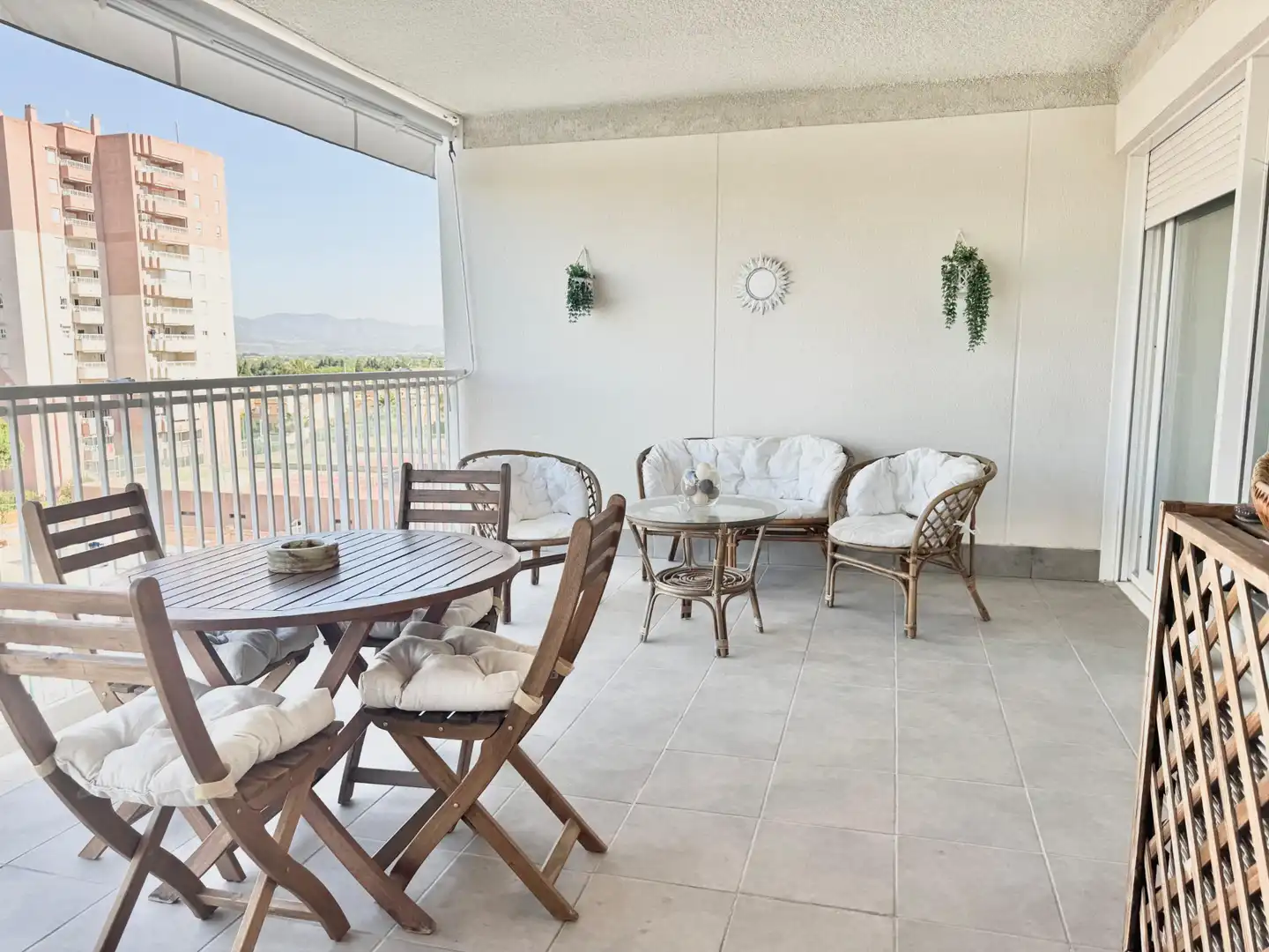 Terraza de Apartamento de alquiler en Canet d'En Berenguer con Aire acondicionado, Calefacción y Amueblado