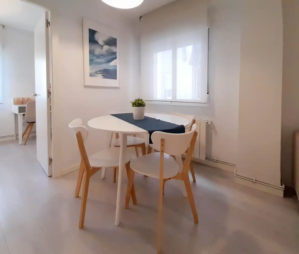 Dining room of Flat for rent in Madrid  with Heating, Furnished and Oven