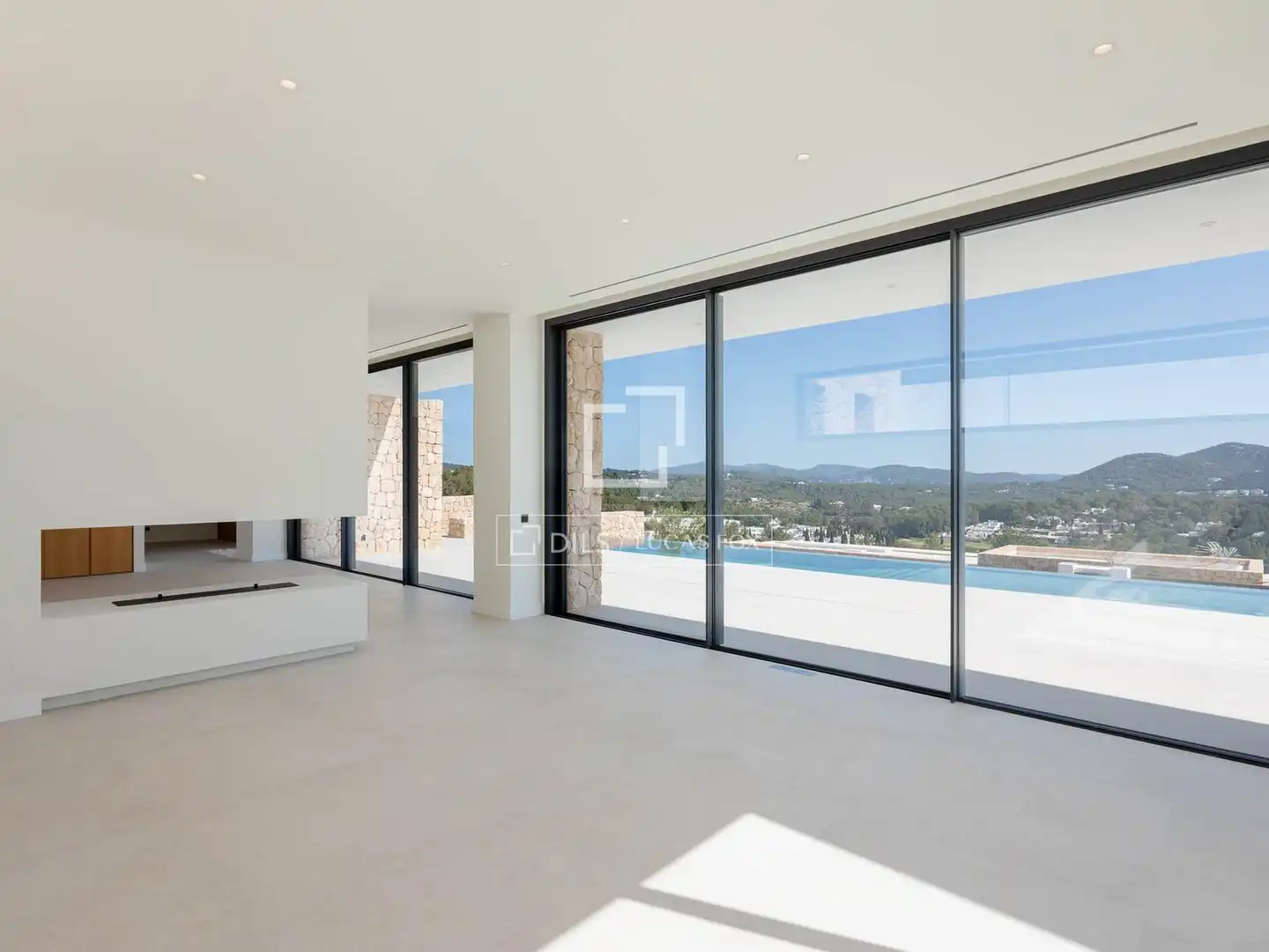 Sala de estar de Casa o chalet en venta en Santa Eulària des Riu con Aire acondicionado, Jardín privado y Terraza