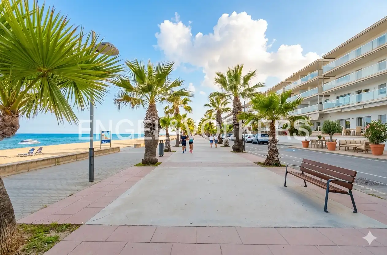 Vista exterior de Piso en venta en Cubelles con Aire acondicionado, Calefacción y Jardín privado