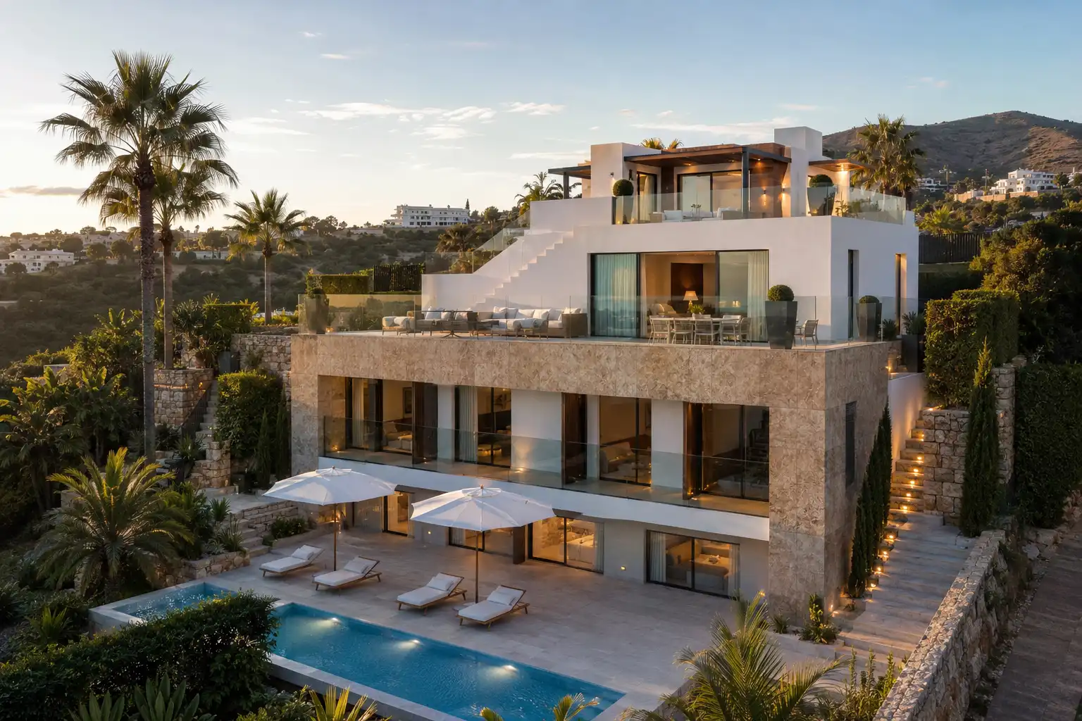 Vista exterior de Residencial en venda en Marbella