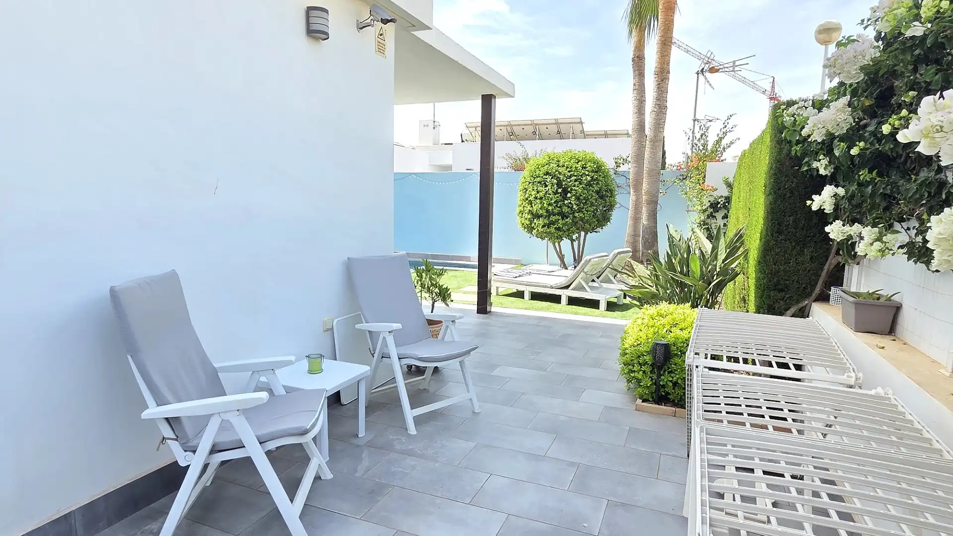 Terrassa de Casa o xalet en venda en Cartagena amb Aire condicionat, Jardí privat i Terrassa