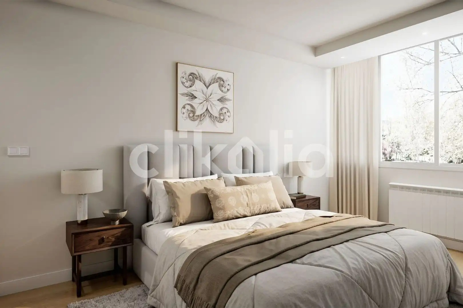 Bedroom of Flat for sale in Madrid  with Air Conditioner and Heating