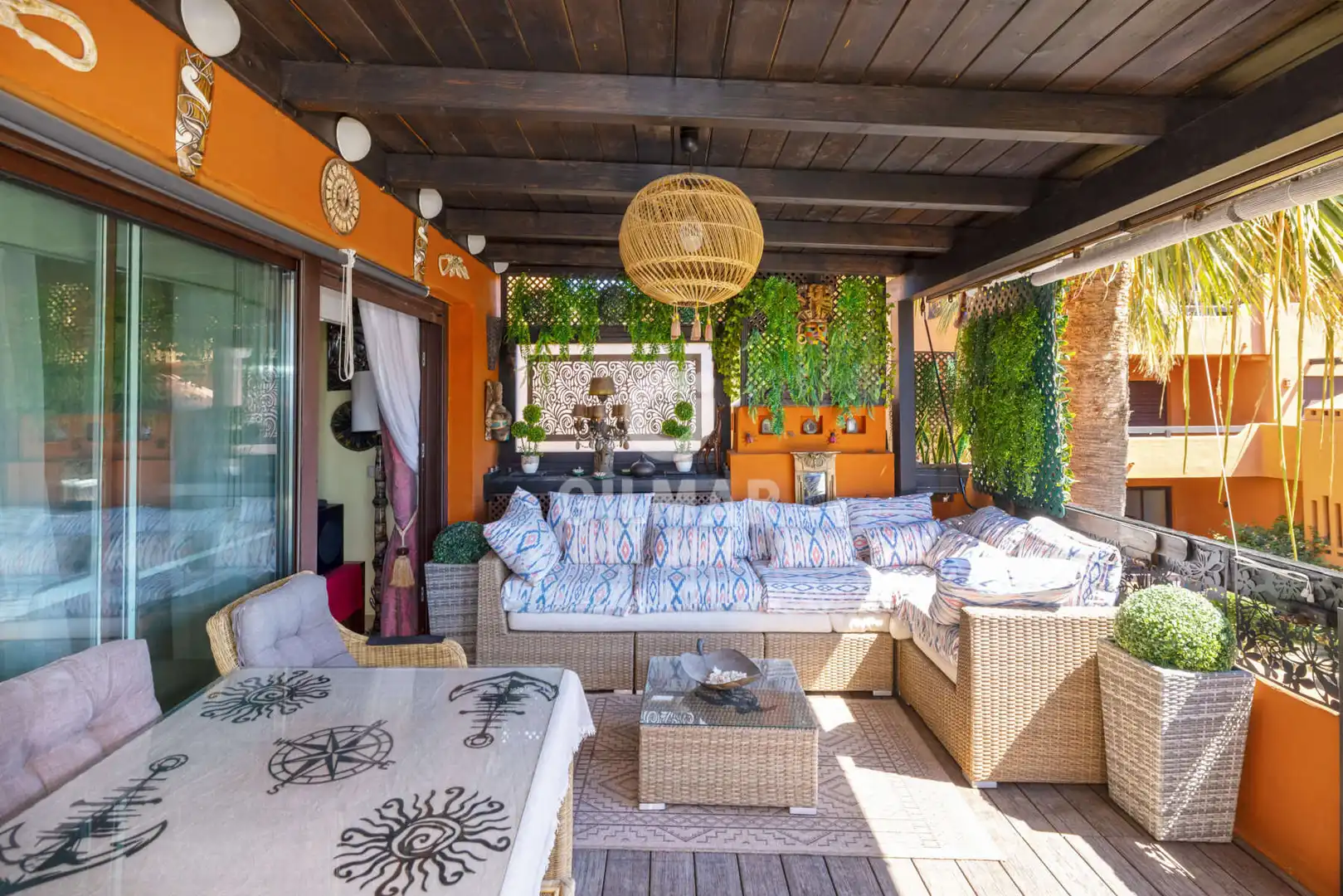 Terraza de Apartamento en venta en Estepona con Calefacción, Jardín privado y Trastero