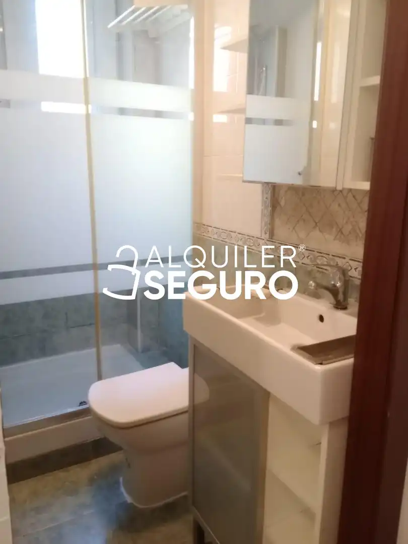 Bany de Pis de lloguer en Madrid amb Aire condicionat, Calefacció i Moblat