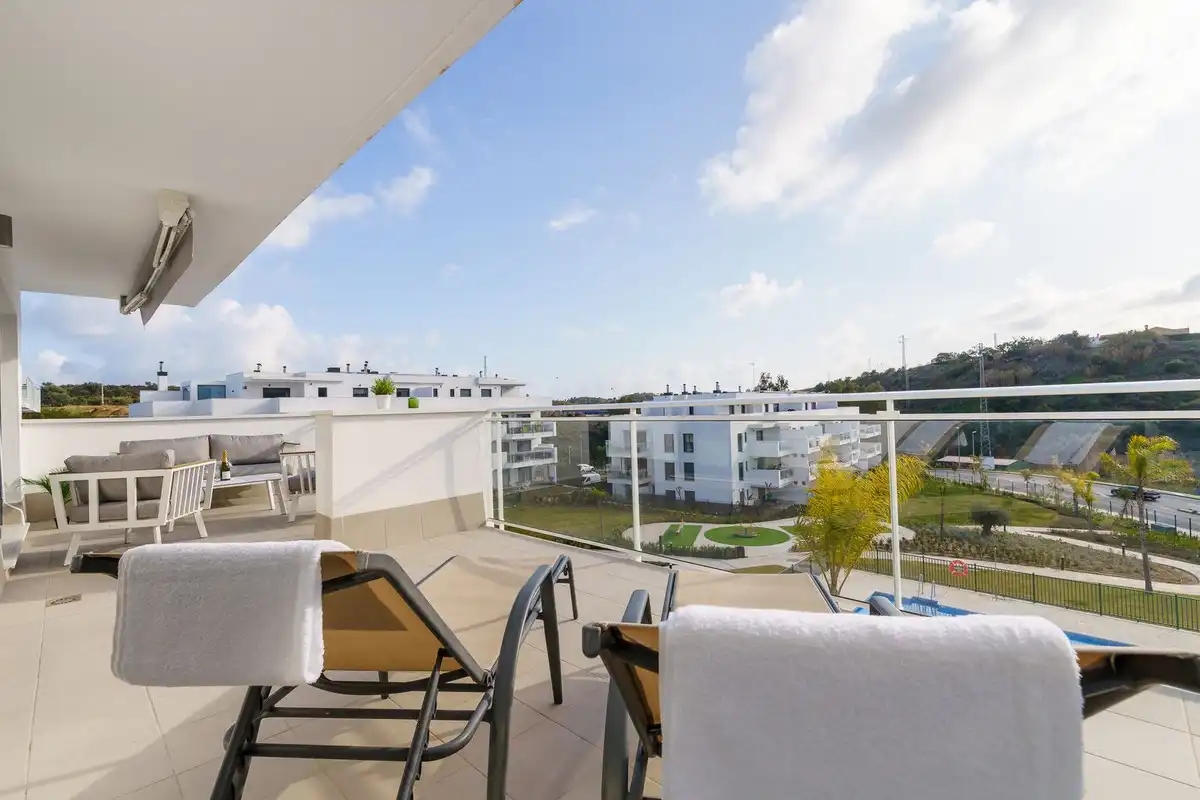 Terrace of Apartments for sale in Mijas  with Air Conditioner, Terrace and Furnished