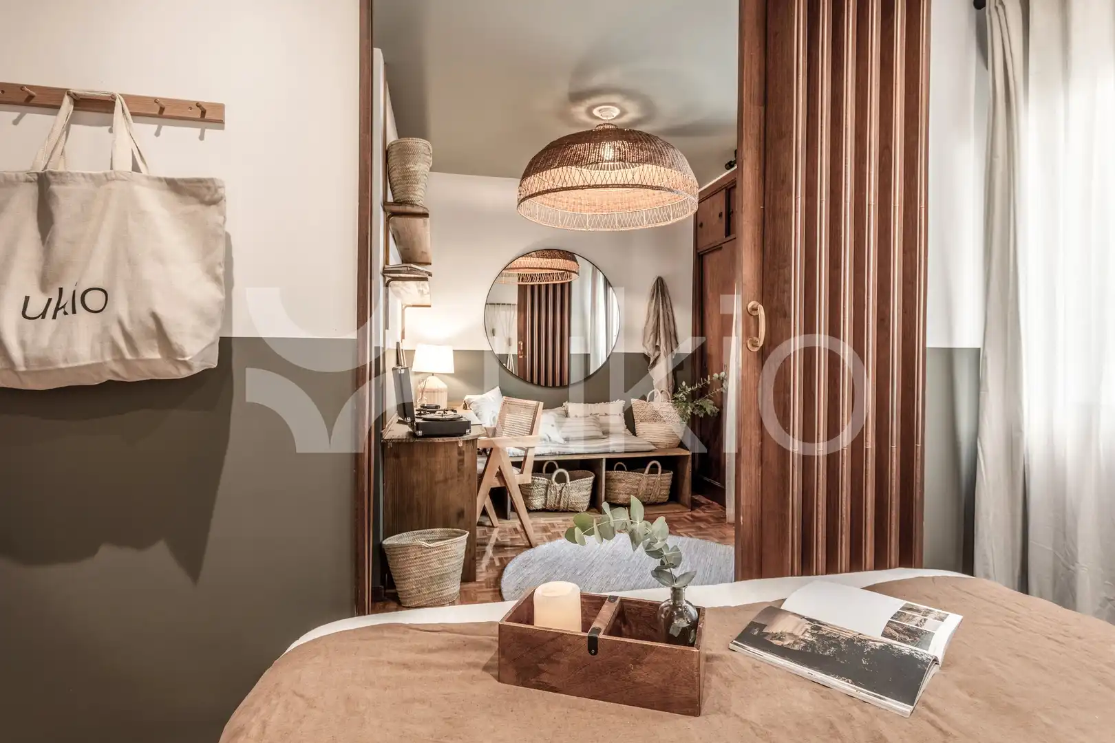 Schlafzimmer von Wohnungen zur Miete in Madrid mit Klimaanlage, Möbliert und Waschmaschine