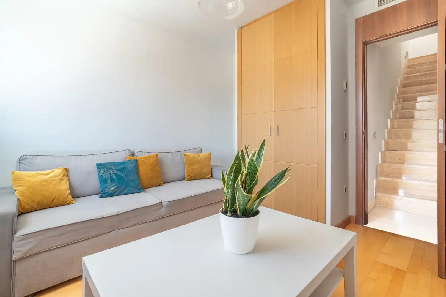 Sala de estar de Dúplex en venta en Mijas con Aire acondicionado, Terraza y Piscina