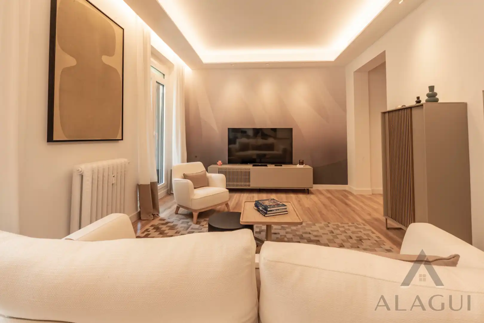 Wohnzimmer von Wohnung zum Verkauf in Madrid mit Klimaanlage, Heizung und Möbliert