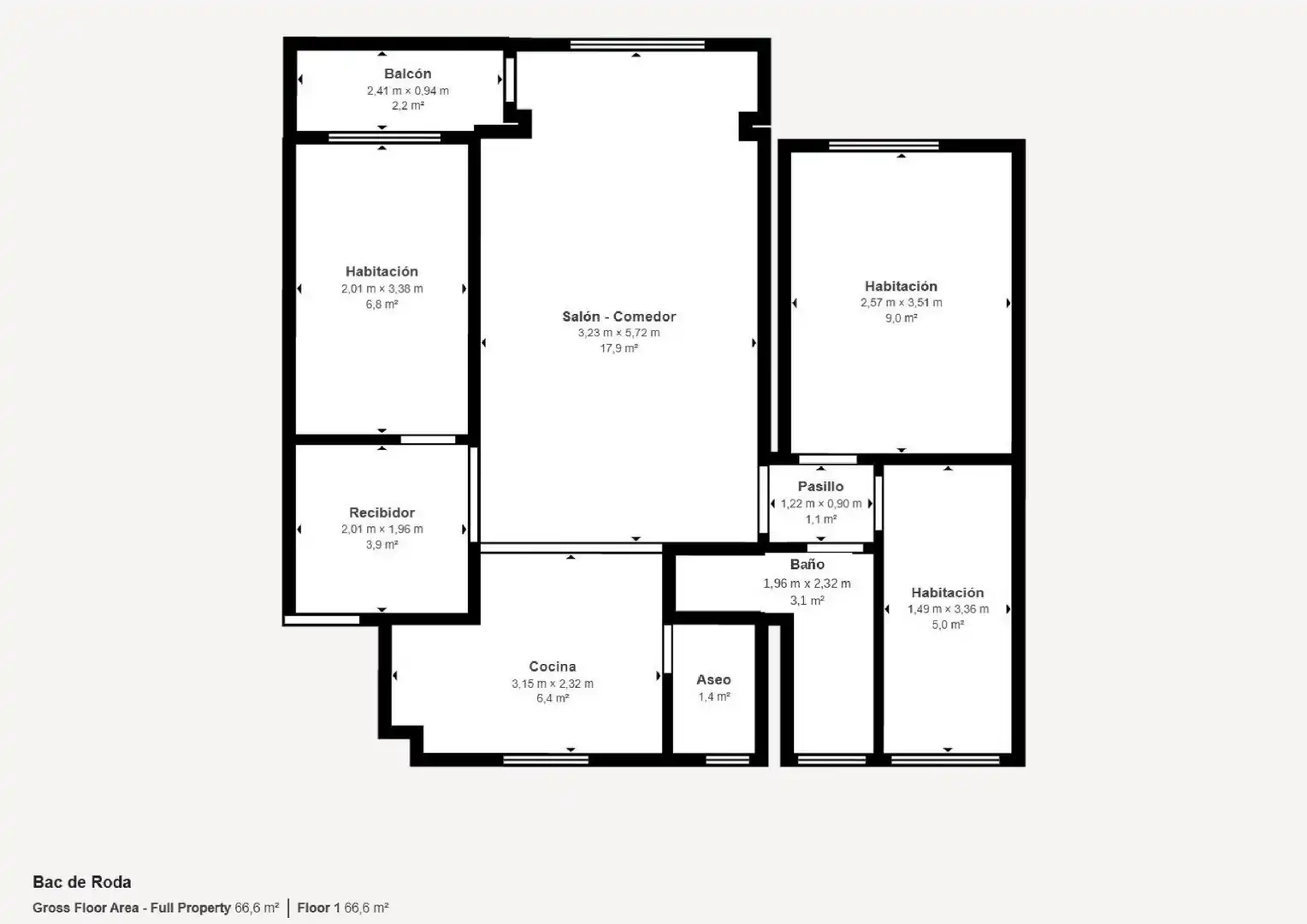 Flat with terrace for sale in Calle BAC DE RODA, imagen 22