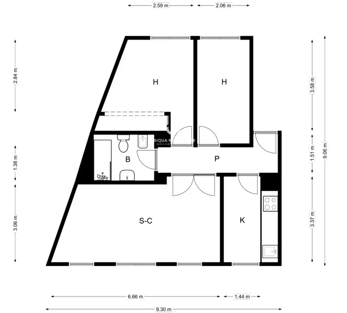 Appartement avec ascenseur à vendre à Bordeta, imagen 26