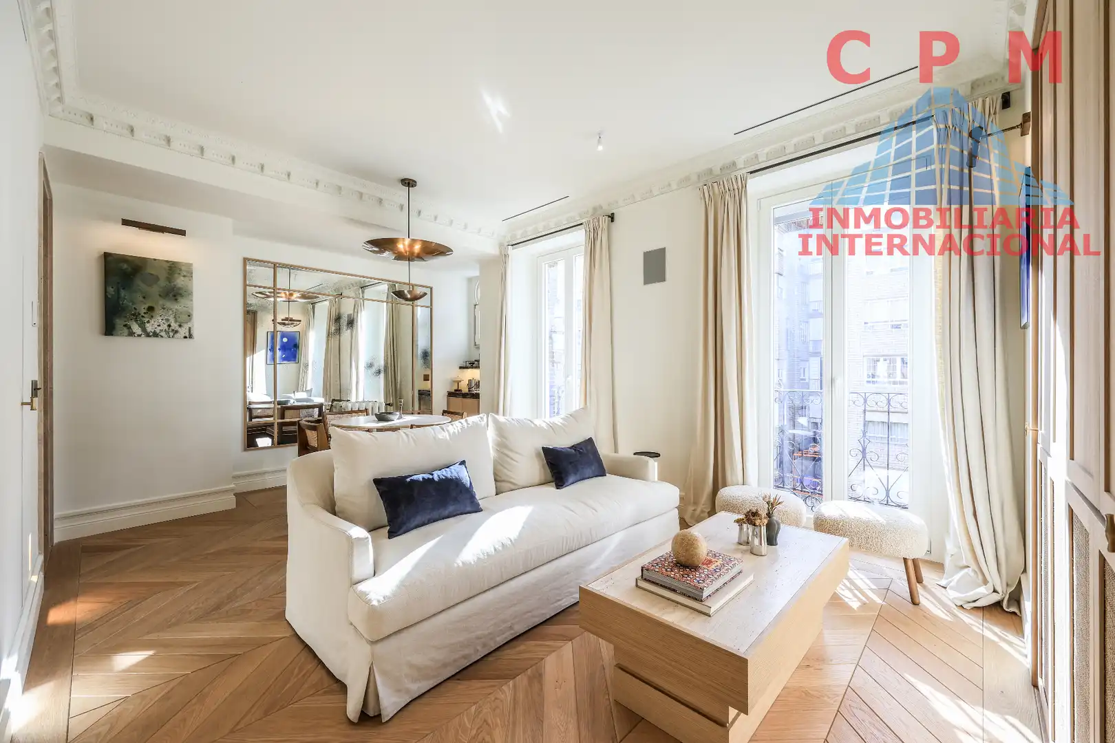 Living room of Flat for sale in Barrio de Salamanca