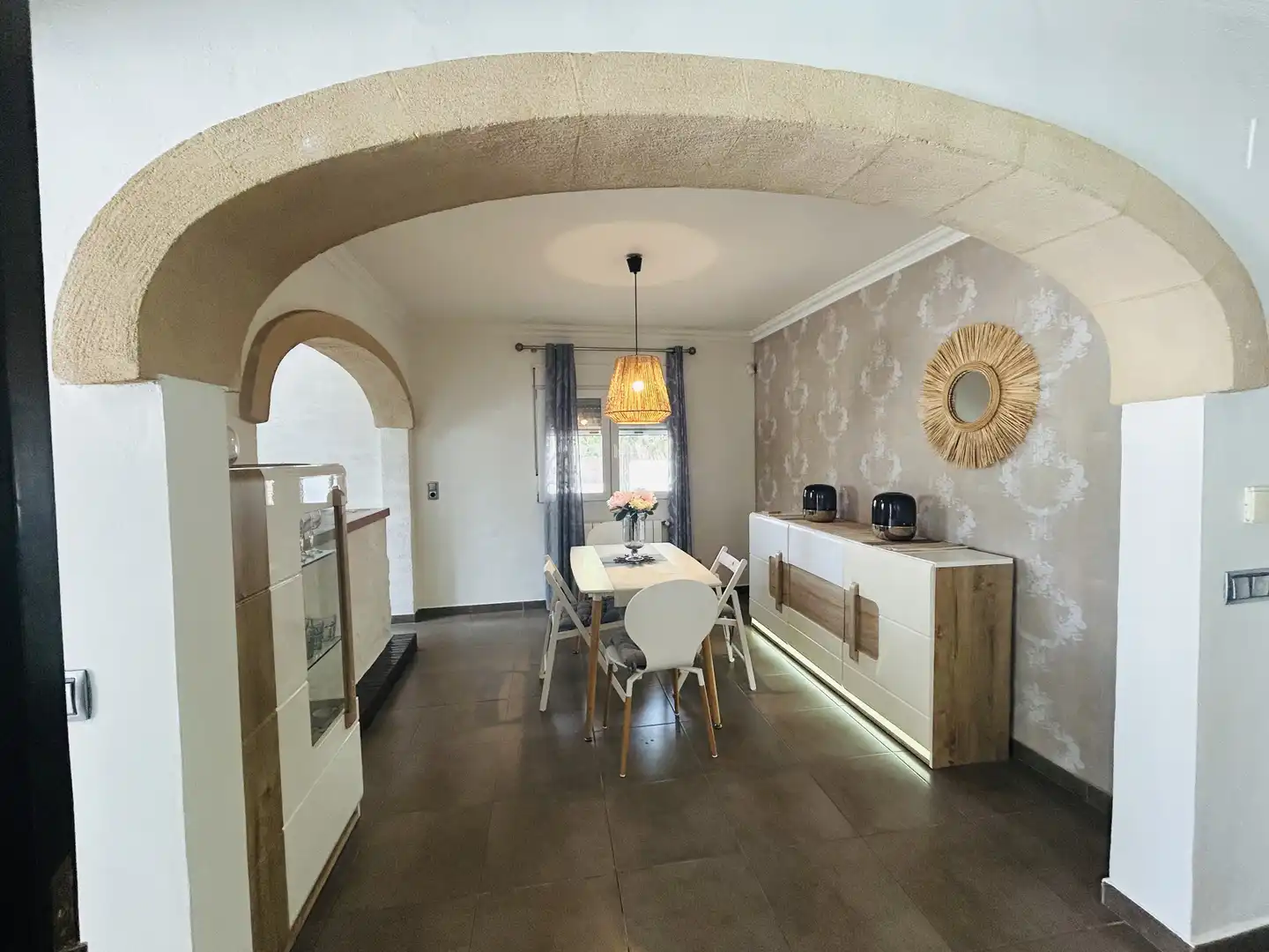 Comedor de Casa o chalet de alquiler en Jávea / Xàbia con Aire acondicionado, Calefacción y Jardín privado