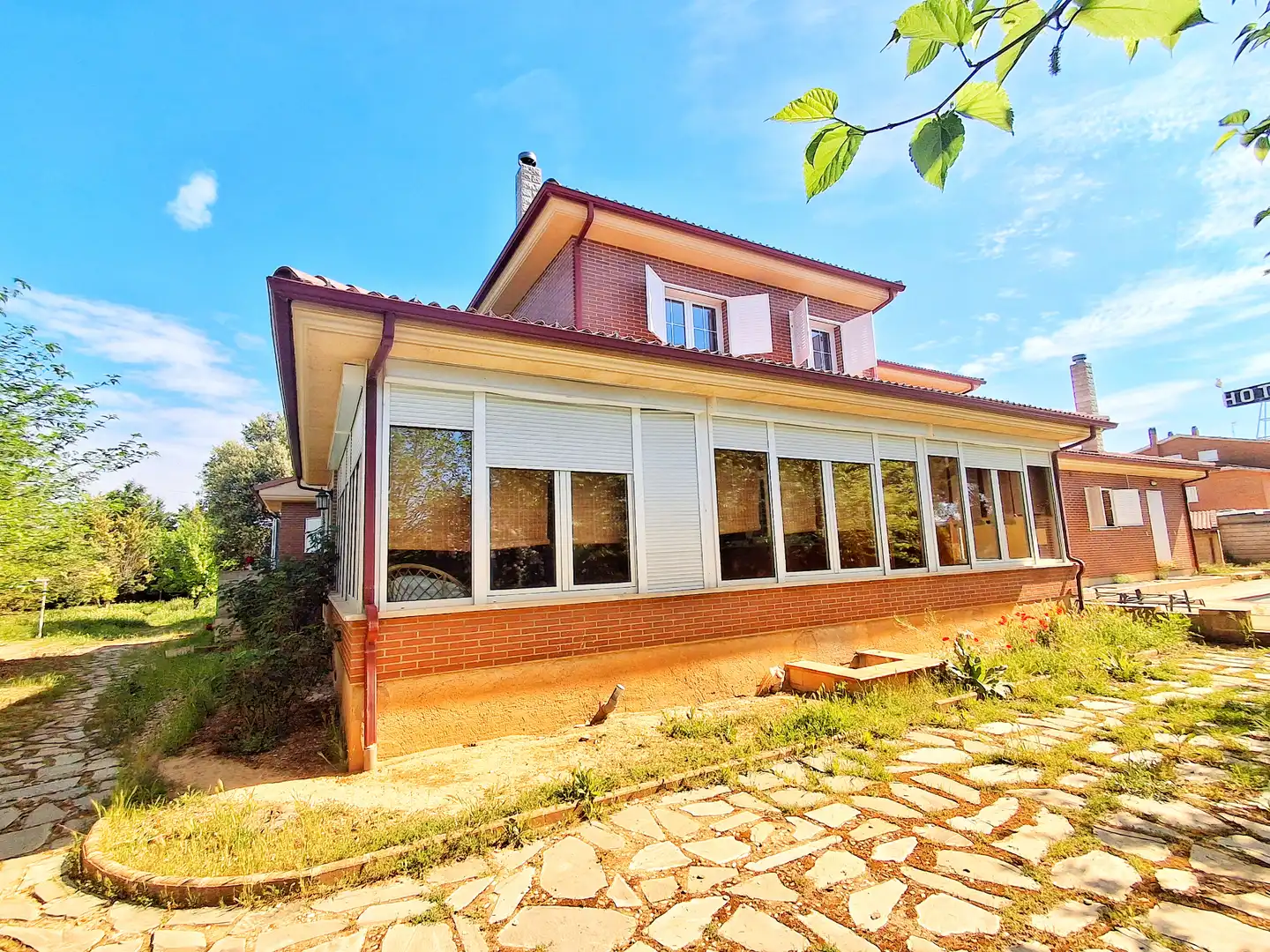 Exterior view of Houses for sale in Vadocondes  with Heating, Private garden and Parquet flooring