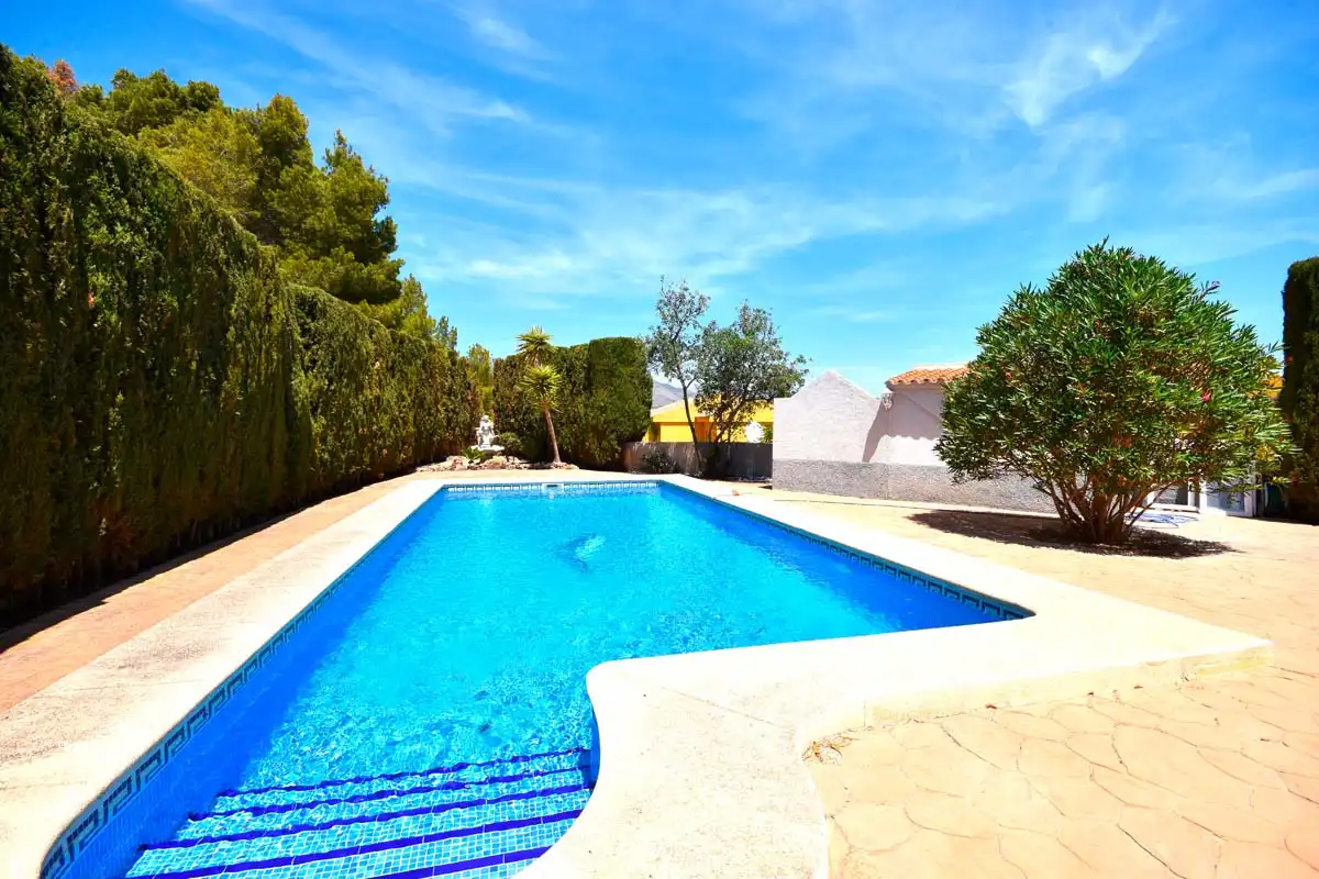 Piscina de Casa o chalet en venta en Calpe / Calp con Aire acondicionado, Jardín privado y Terraza