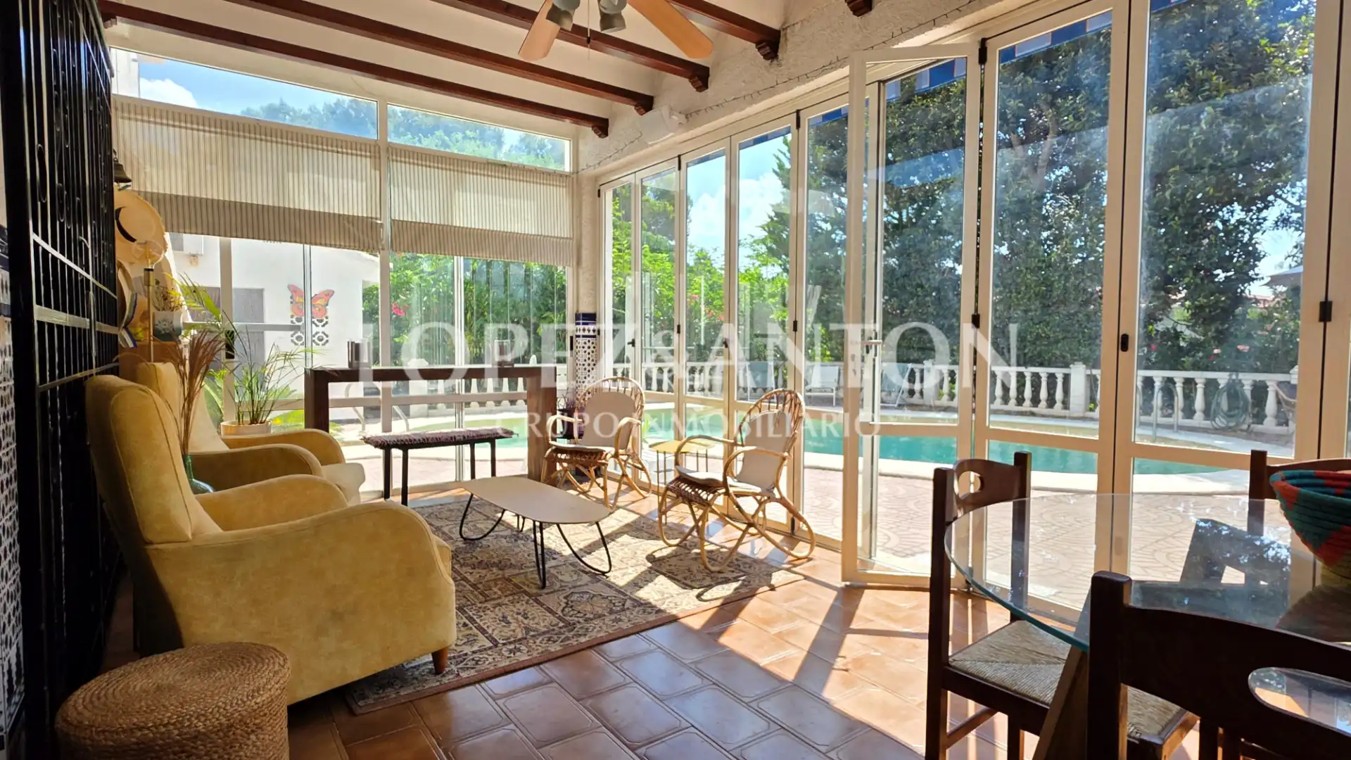 Terraza de Casa o chalet en venta en Paterna con Aire acondicionado, Jardín privado y Terraza