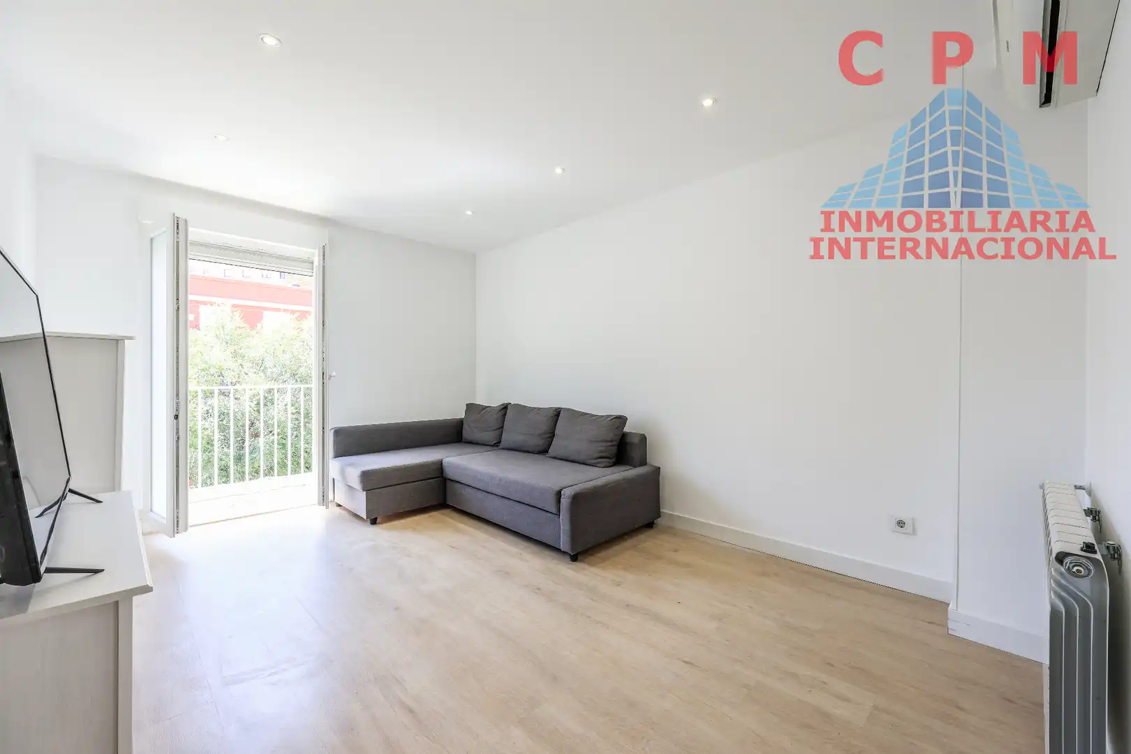 Wohnzimmer von Wohnung zur Miete in Madrid mit Klimaanlage, Heizung und Parkett