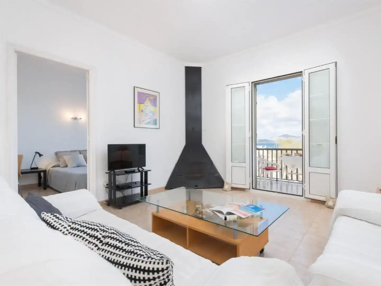 Sala de estar de Casa adosada en venta en Santa Margalida con Aire acondicionado y Balcón