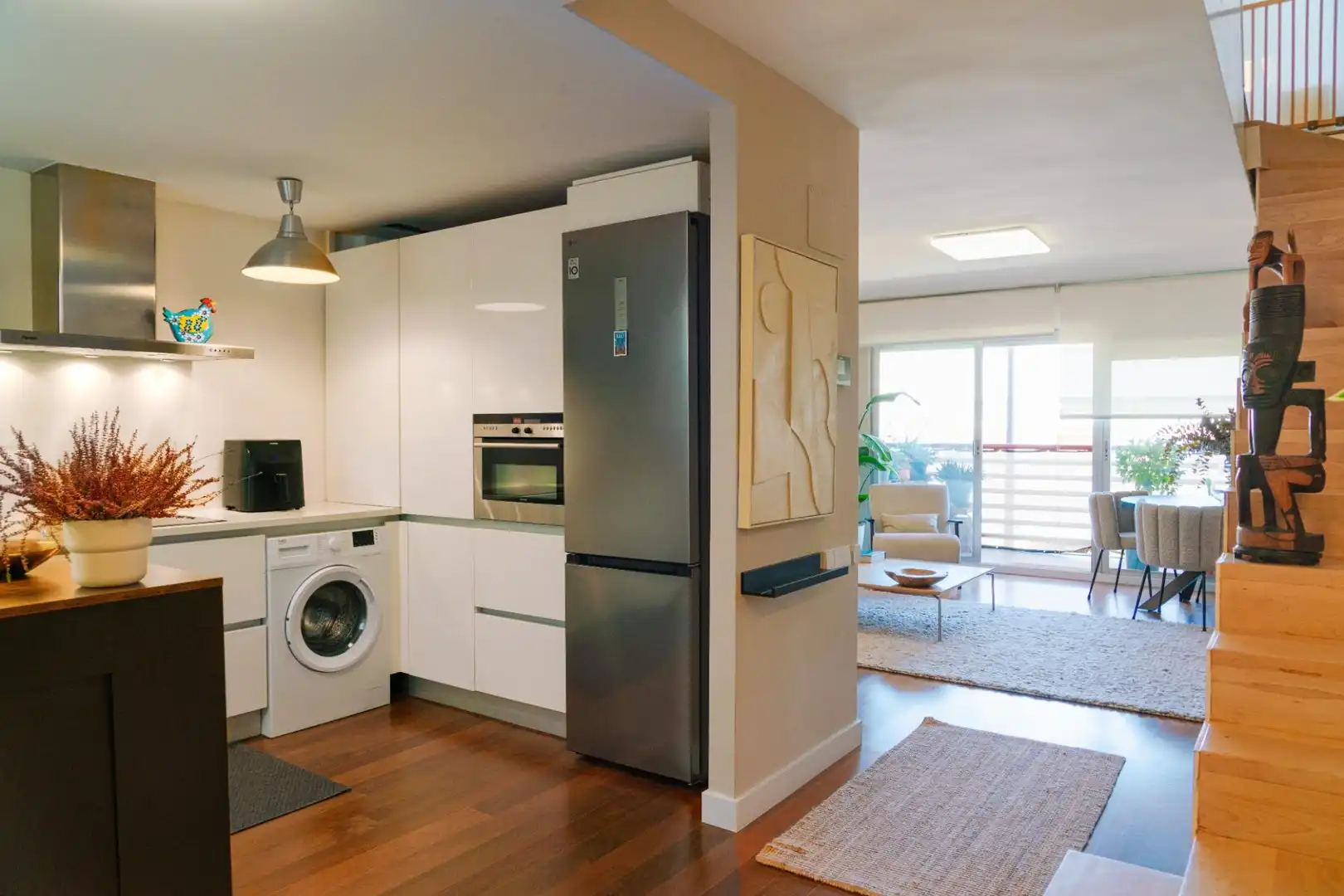 Kitchen of Duplexes for sale in Zaragoza  with Heating, Furnished and Balcony