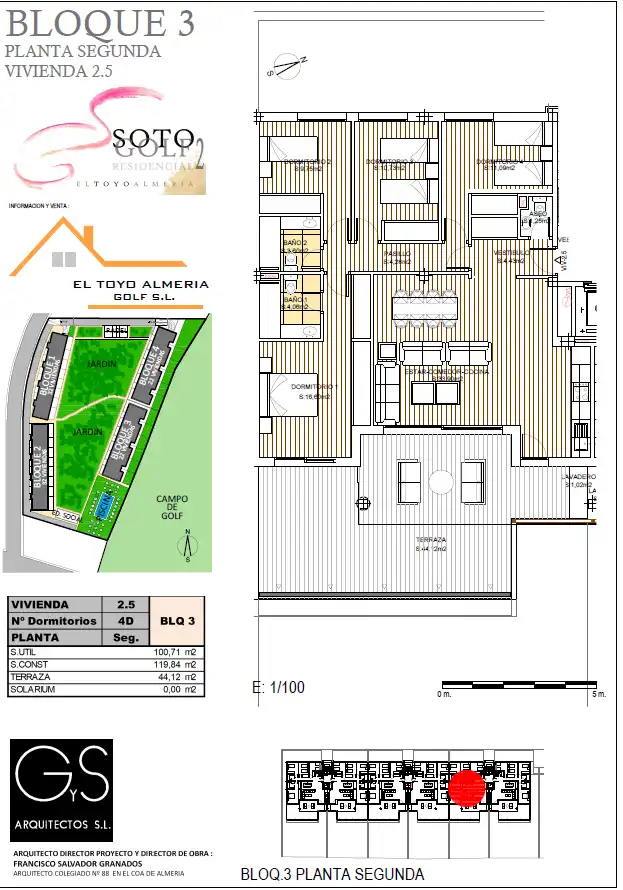 Pis en venda en Almería amb Parquet, Terrassa i Piscina comunitària