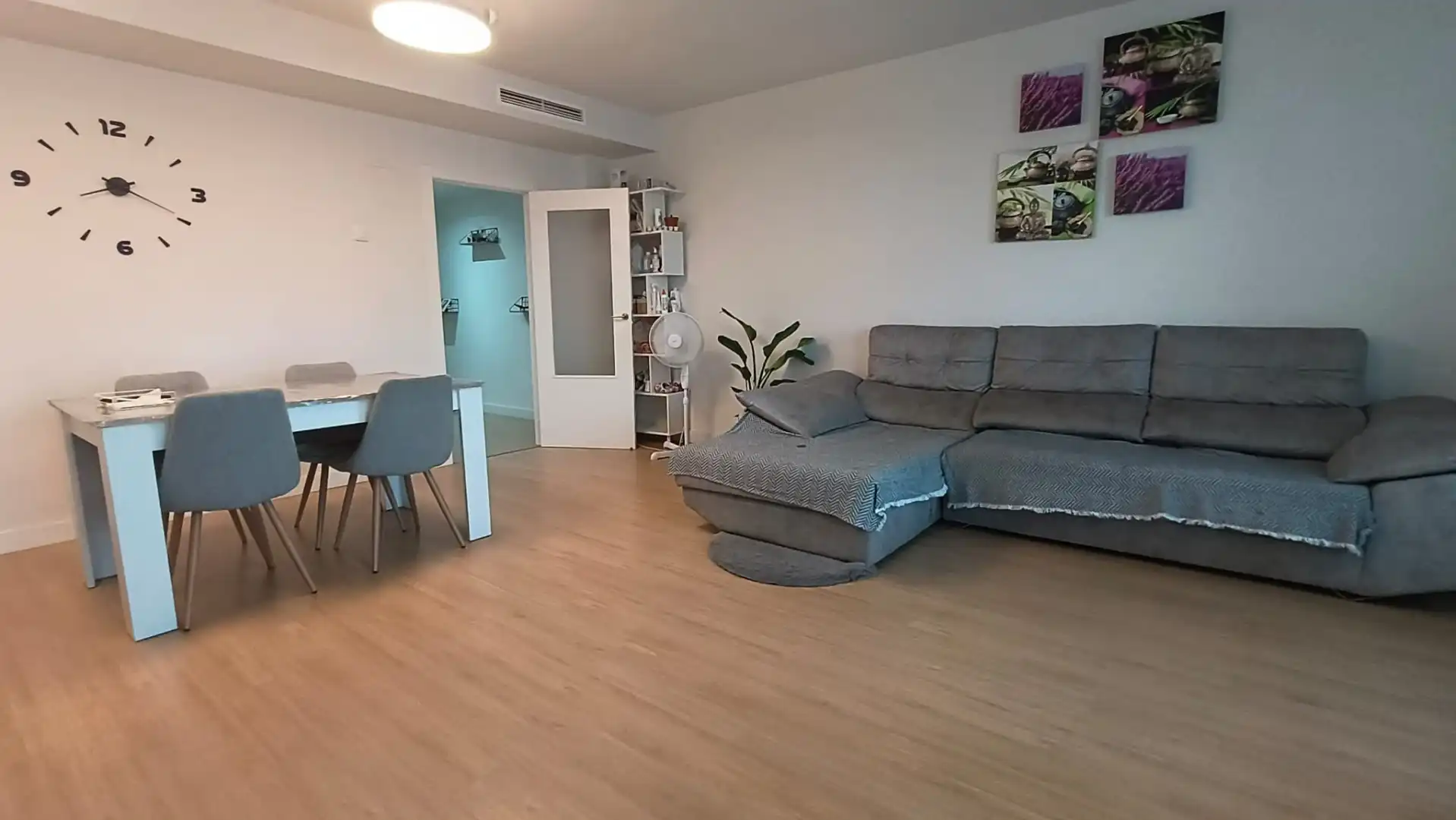 Sala d'estar de Pis en venda en Massalavés amb Aire condicionat, Jardí privat i Parquet