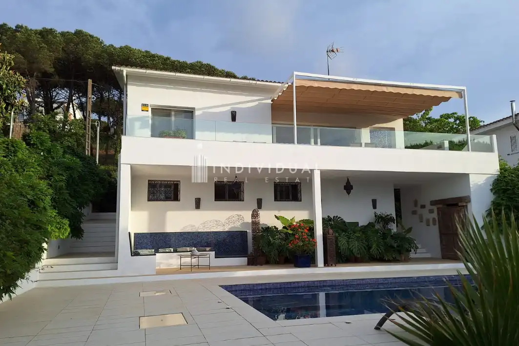 Vista exterior de Casa o xalet en venda en Vallromanes amb Aire condicionat, Calefacció i Jardí privat