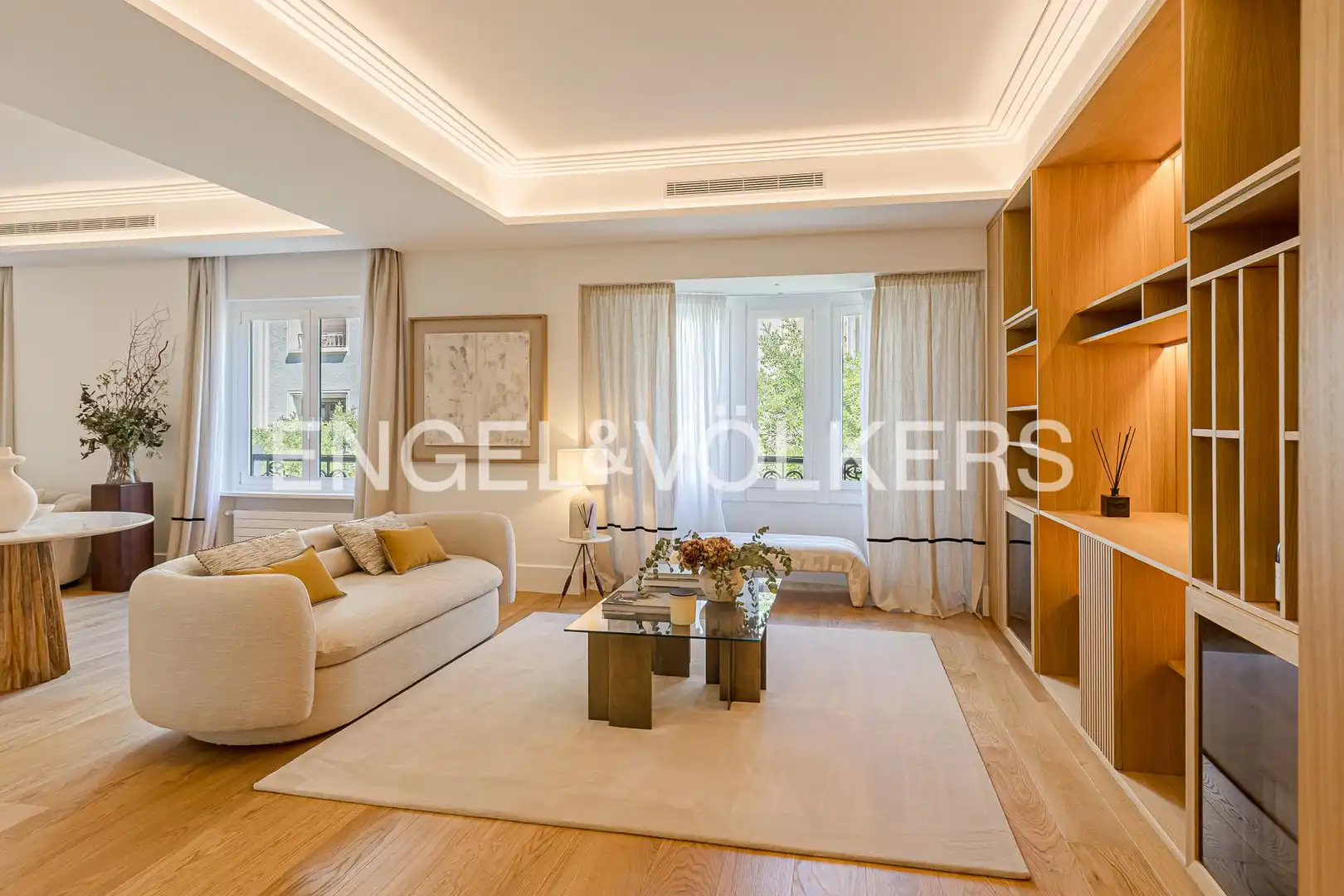 Wohnzimmer von Wohnung zum Verkauf in Madrid mit Klimaanlage, Heizung und Terrasse