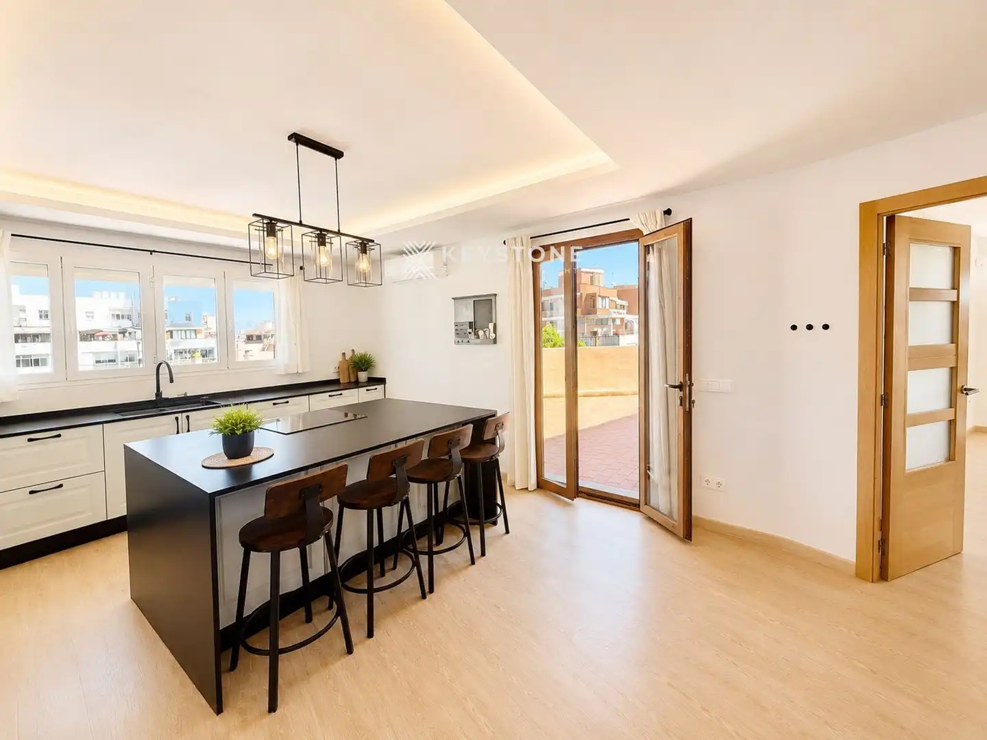 Cocina de Ático de alquiler en  Palma de Mallorca con Aire acondicionado, Calefacción y Terraza