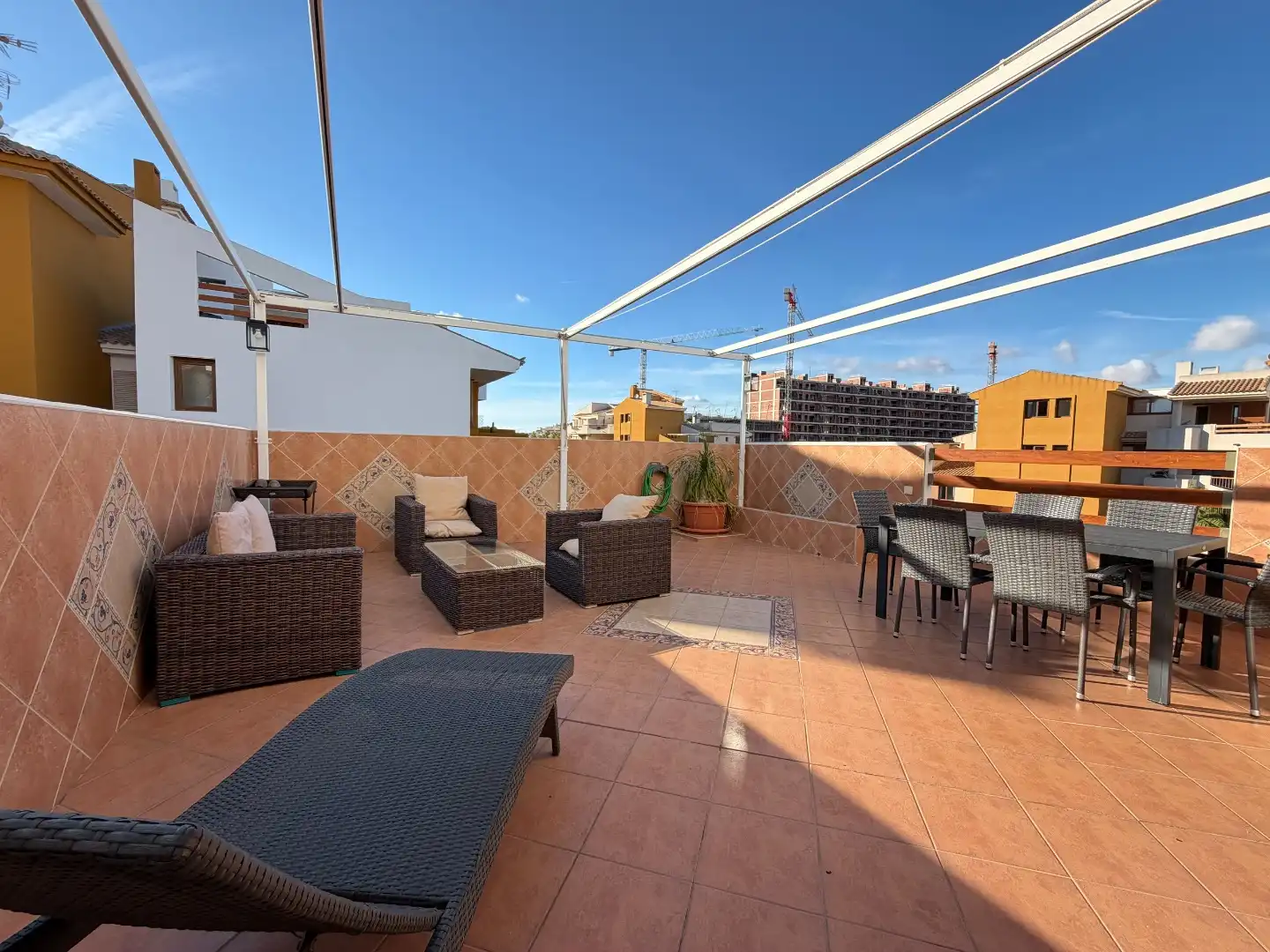 Terrasse von Wohnung zur Miete in Playa del Acequión, Náufragos y Rocío del Mar