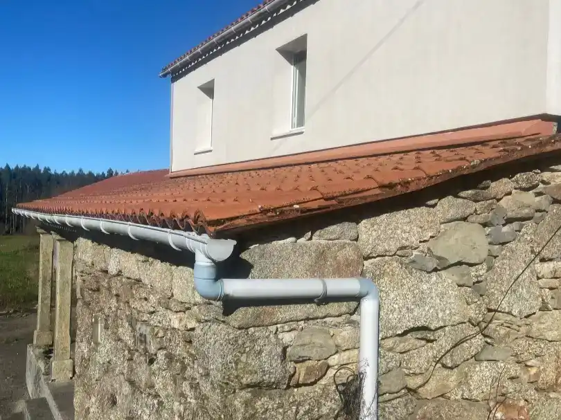 Vista exterior de Piso en venta en Curtis con Jardín privado, Parquet y Trastero