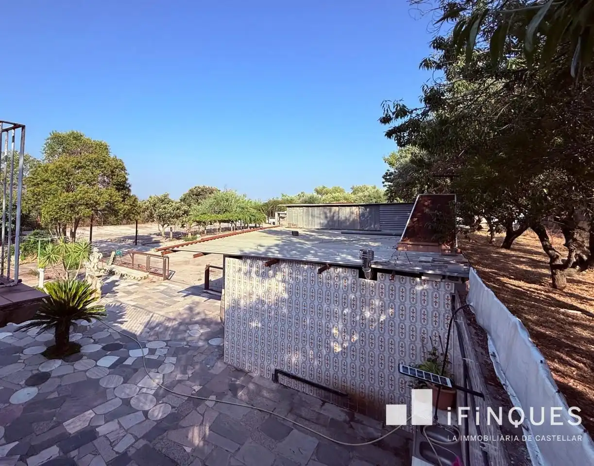 Terrassa de Finca rústica en venda en Castellar del Vallès amb Aire condicionat, Jardí privat i Terrassa