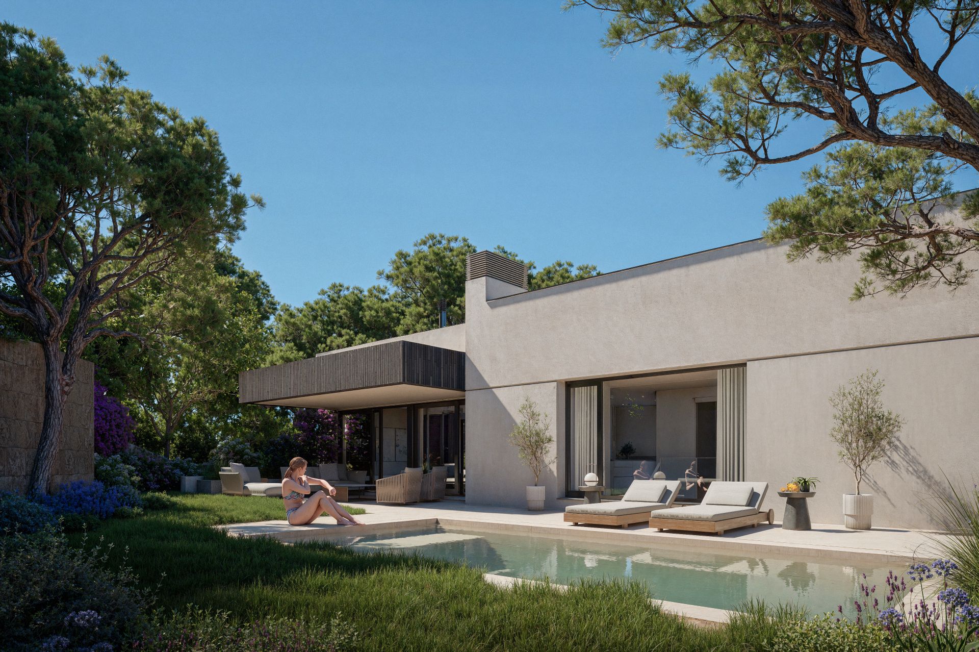 Vista exterior de Casa o xalet en venda en Sant Cugat del Vallès amb Aire condicionat, Calefacció i Jardí privat