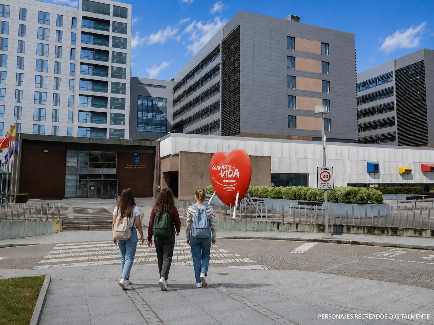 Vista exterior de Piso de alquiler en Santander con Calefacción, Amueblado y Horno