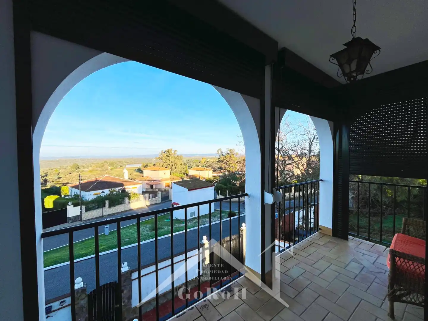 Terrassa de Casa o xalet en venda en Castilblanco de los Arroyos amb Aire condicionat, Jardí privat i Terrassa