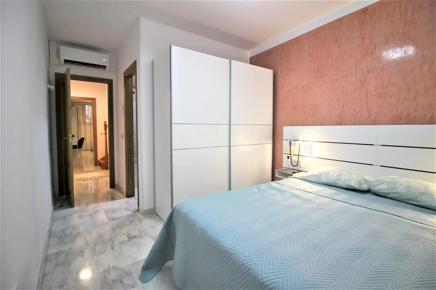 Bedroom of Flat for rent in Almería  with Air Conditioner, Furnished and Internet