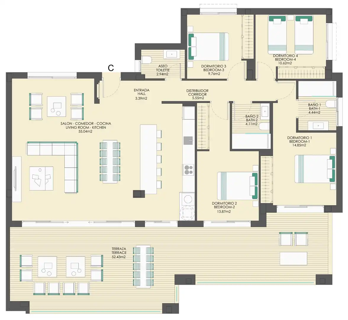 Apartament amb piscina en venda a Bahía de Casares, imagen 18