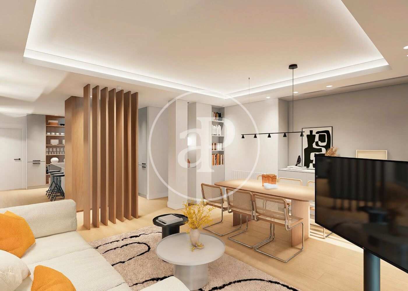 Living room of Flat for sale in  Madrid Capital  with Air Conditioner, Heating and Terrace