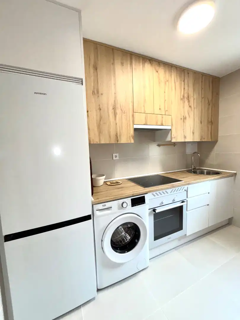 Kitchen of Flat for rent in Plasencia  with Air Conditioner, Parquet flooring and Furnished