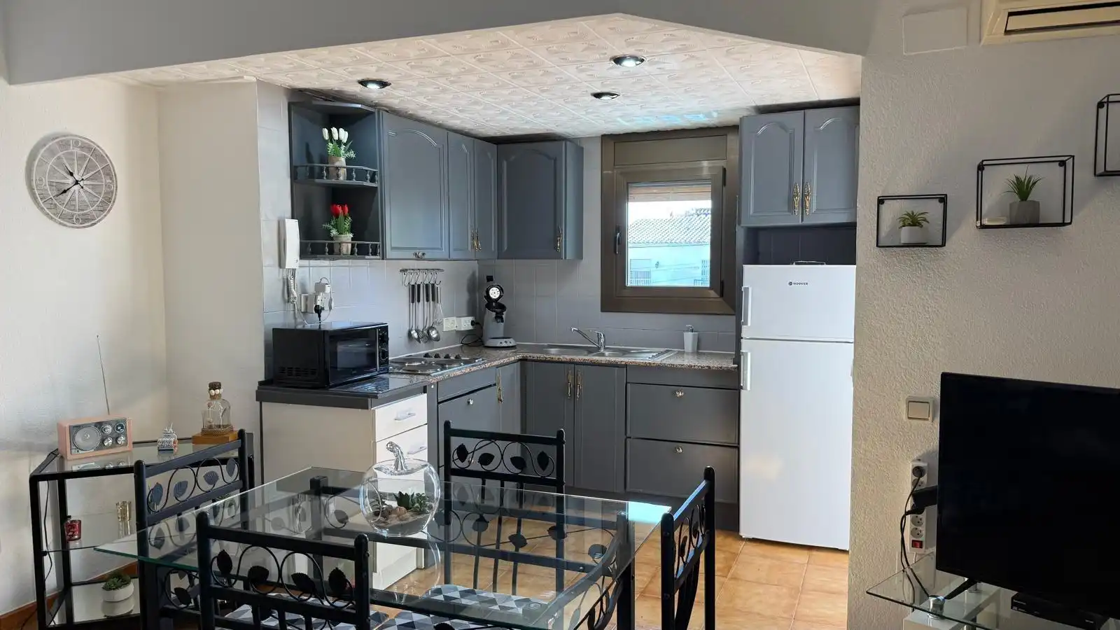 Cocina de Apartamento en venta en Empuriabrava con Aire acondicionado, Terraza y Amueblado