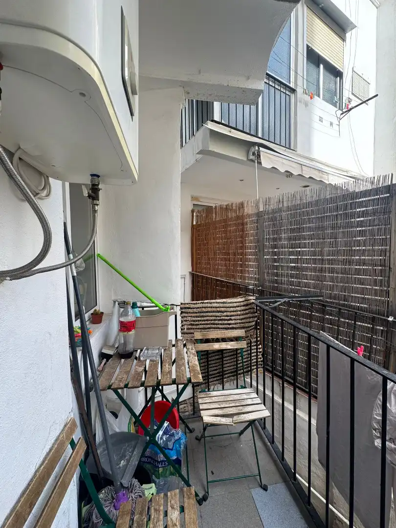 Terrasse von Wohnung zur untervermieten in Valencia mit Möbliert, Ofen und Waschmaschine