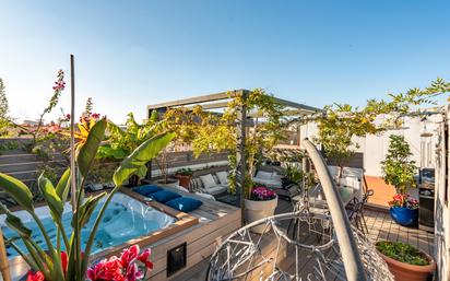 Terrace of Attic for sale in  Barcelona Capital  with Air Conditioner, Heating and Parquet flooring