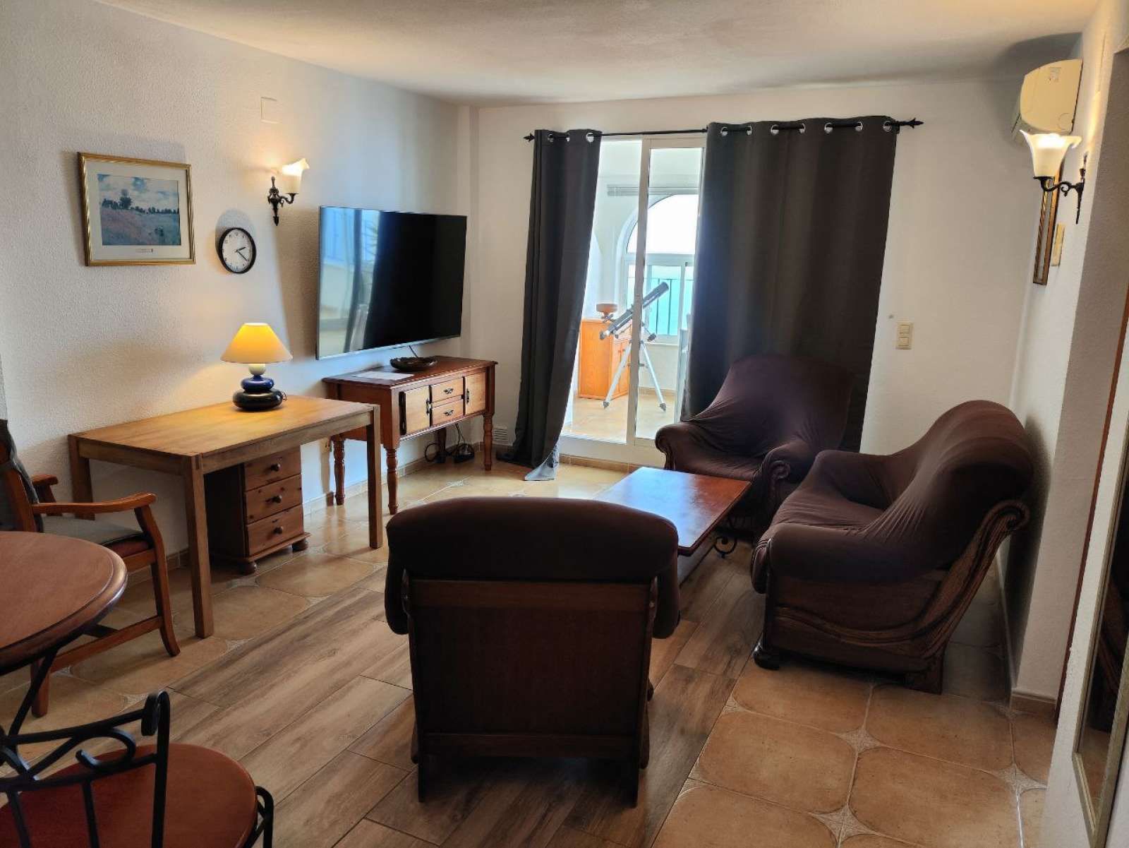 Living room of Apartment to share in Benitachell / El Poble Nou de Benitatxell  with Air Conditioner, Heating and Terrace