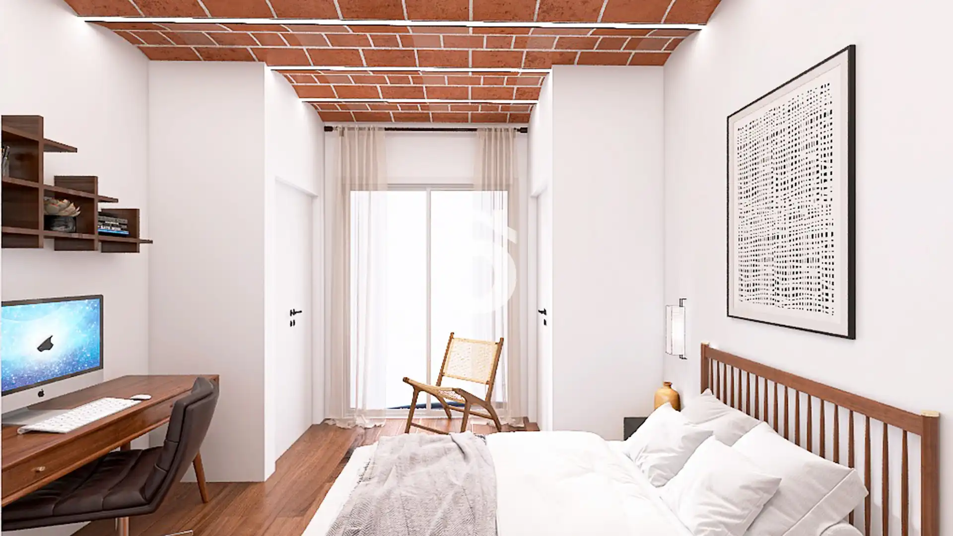 Schlafzimmer von Dachboden zum Verkauf in Barcelona